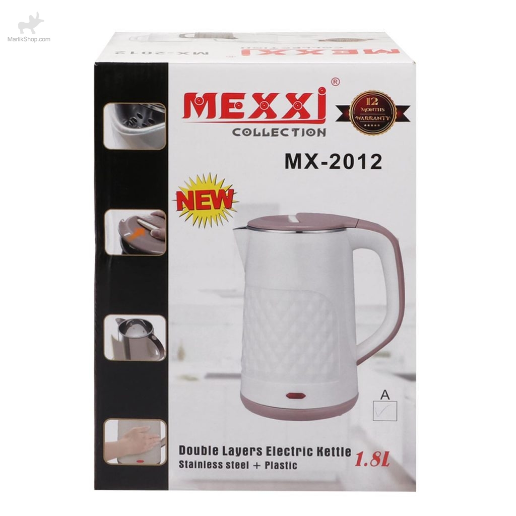 کتری برقی MEXXi مدل MX-2012-سفید طوسی
