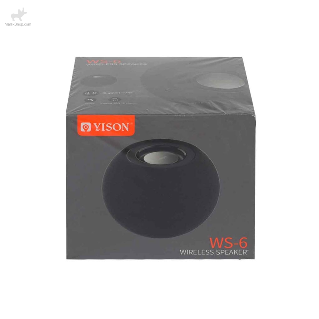 اسپیکر بی سیم YISON مدل WS-6 – مشکی – CH