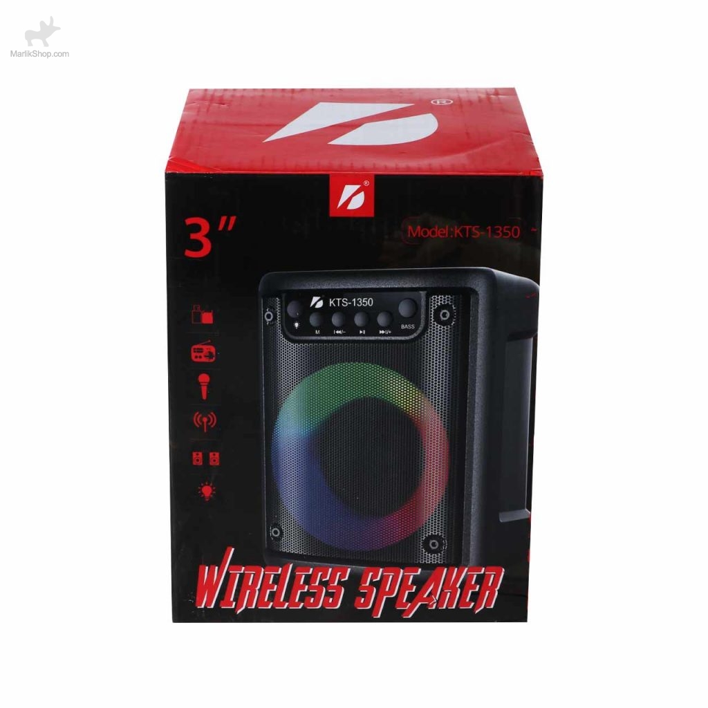 اسپیکر بی سیم BIG SOUND مدل KTS-1350 – مشکی
