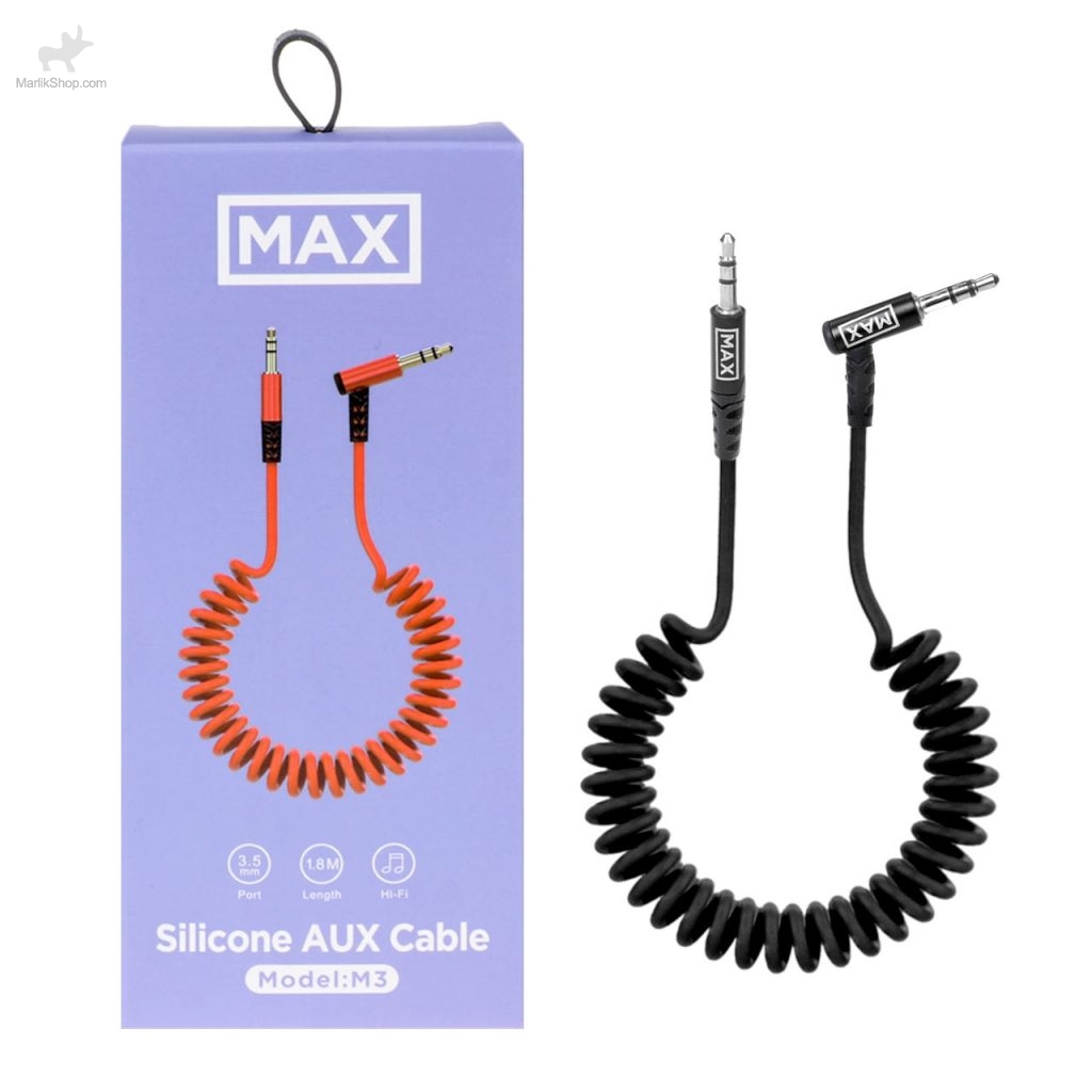 کابل صدا 1.8 متری MAX AUX مدل M3 – مشکی