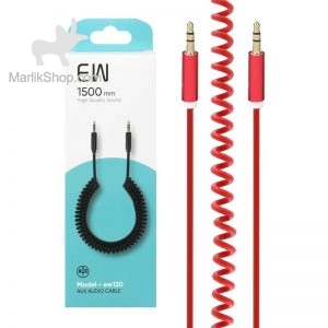 کابل AUX ای دبلیو مدل EW-120 طول 1.5 متر