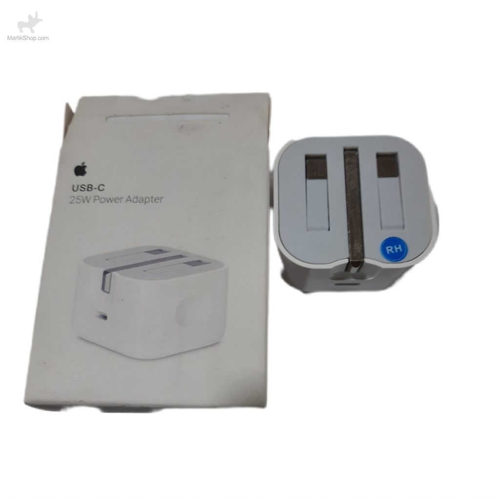 کلگی شارژ اصلی 25 وات آیفون پکدار