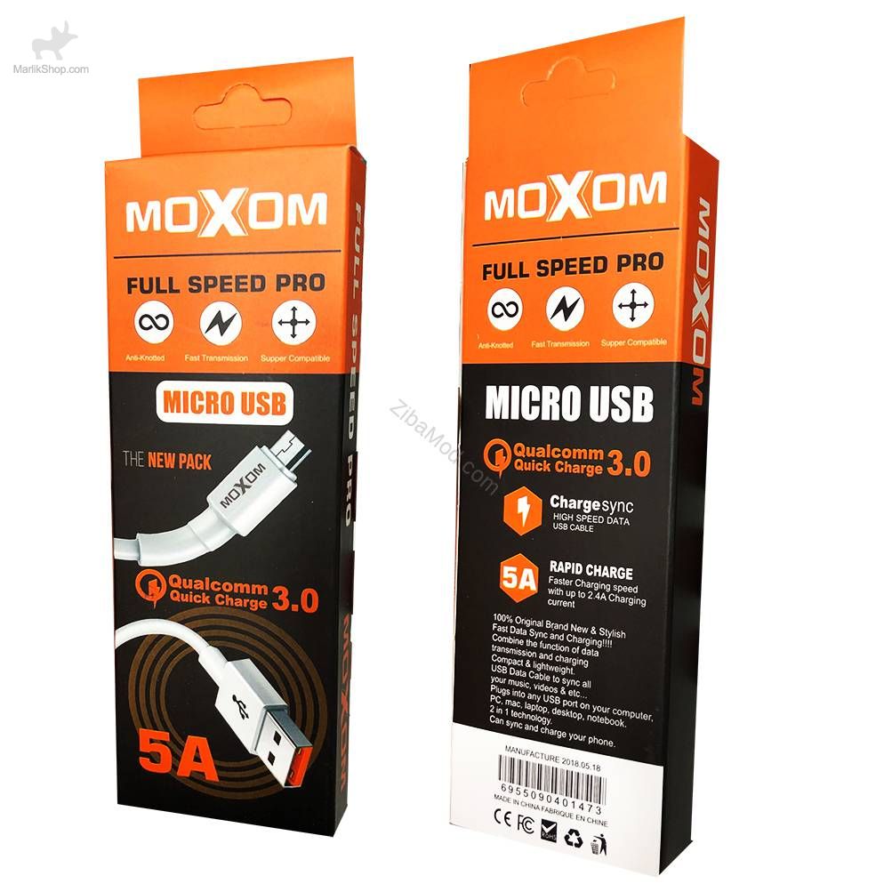 کابل تبدیل USB به micro USB موکسوم