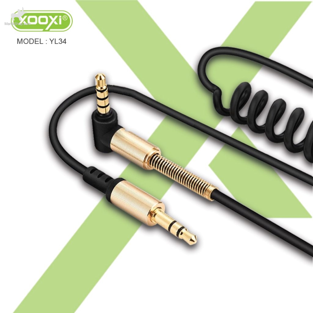 کابل 1 به 1 صدا (AUX) طول 2 متر 90 درجه XOOXI مدل YL34