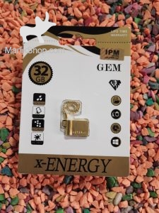 فلش مموری – فلش مموری ایکس-انرژی مدل GOLDEN GEM-B ظرفیت 32