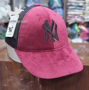 کلاه پشت تور مخمل NY