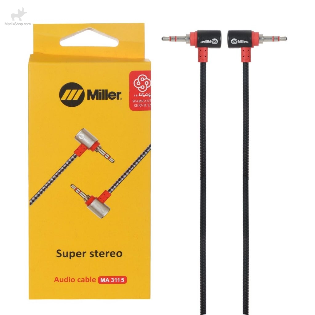7-167929491417-1024x1024 کابل دو سر کج AUX Miller مدل MA 3115 – - تصویر 1