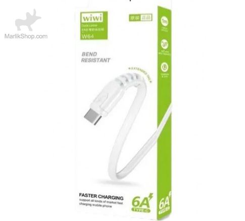 7-169104498641 کابل شارژ تایپ سی WIWI مدل W64 - تصویر 1
