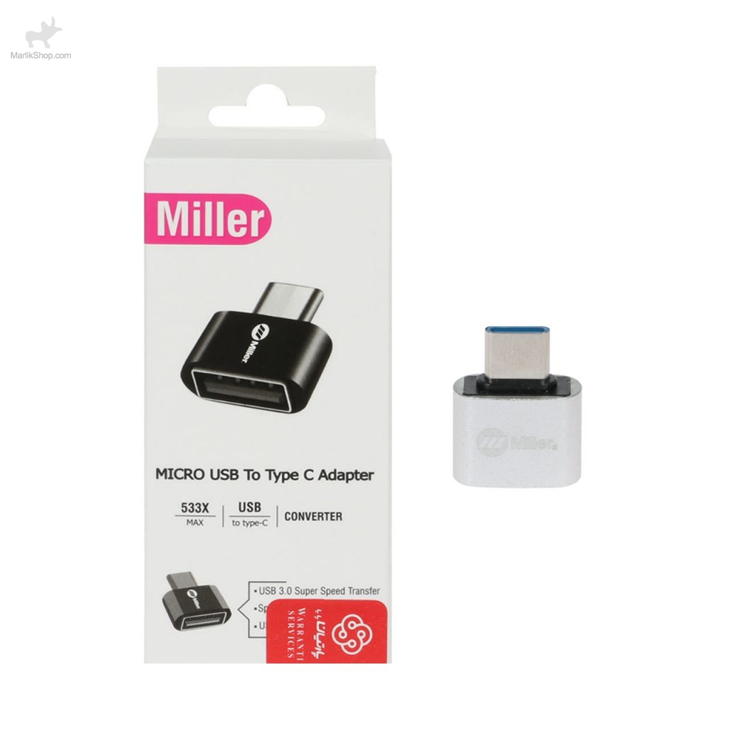 7-170071157024-1024x1024 تبدیل Miller OTG USB To Type-C مدل MO-203 - تصویر 1