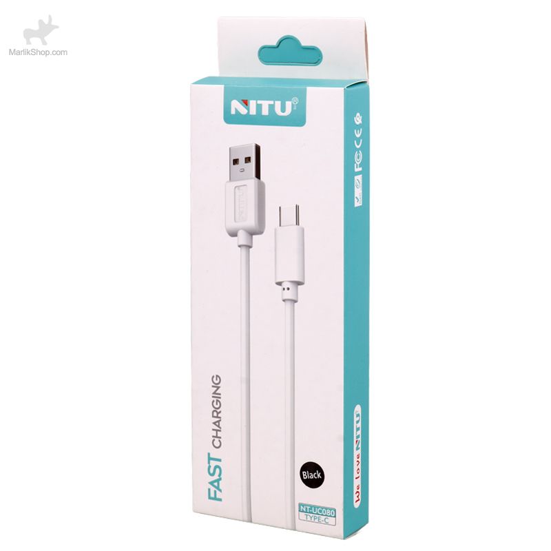 Nitu-Type-C-To-USB-NT-UC080- کابل USB به Type-C نیتو NITU UC080 طول 1 متر 2.4 آمپر - تصویر 1